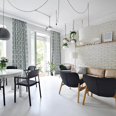 White Boho Lägenhet Warszawa